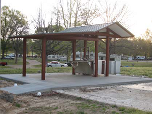 Example of fish cleaning station for Boating Access Grant Program