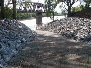 Boat launching ramp at Redwood Landing