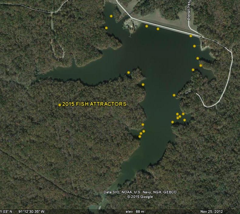 Lake Natchez Fish Attractors