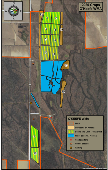 Okeefe crop map