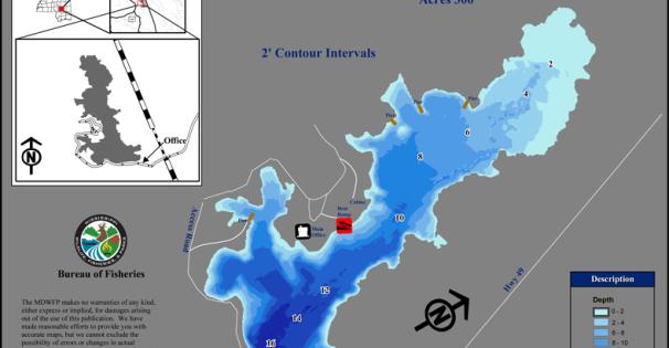 Geiger Lake Depth Map
