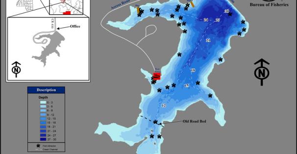 Tippah County Lake Depth Map Thumbnail