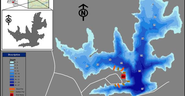 Lake Bill Waller Depth Map Thumbnail