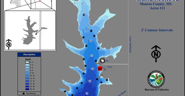 Lake Monroe Depth Map Thumbnail