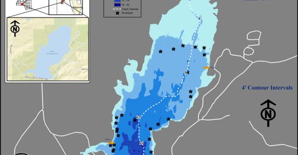Lake Tangipahoa Depth Map