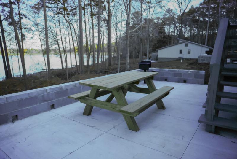 Bob M Dearing Cabin 2, back patio